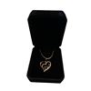 Image 1 : New 18K Gold Plated 30.0mm Simulated Diamond (CZ) Love Heart Necklace - Chain 19" Long
