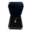 Image 1 : New 925S 2.0ct Princess Cut Simulated Diamond (CZ) Necklace - Adjustable 16" to 18" Long Mounted in 