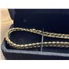 Image 2 : New 14K Gold Plated 9.0mm Serpentine Necklace 20" Long