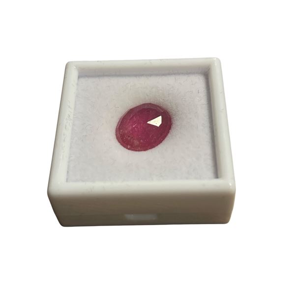 11.0ct Natural Ruby - Heat Treated - Oval Cut 12.8x15.2mm