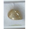Image 2 : 19.0ct Natural Golden Rutile Quartz - Pear Cabochon Cut - 15.6x19.5mm