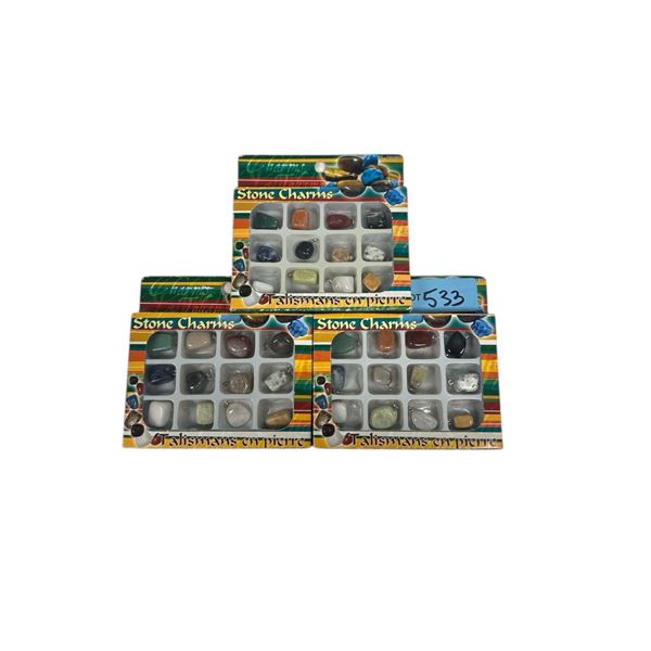 Lot of 3 Stone Charm Sets