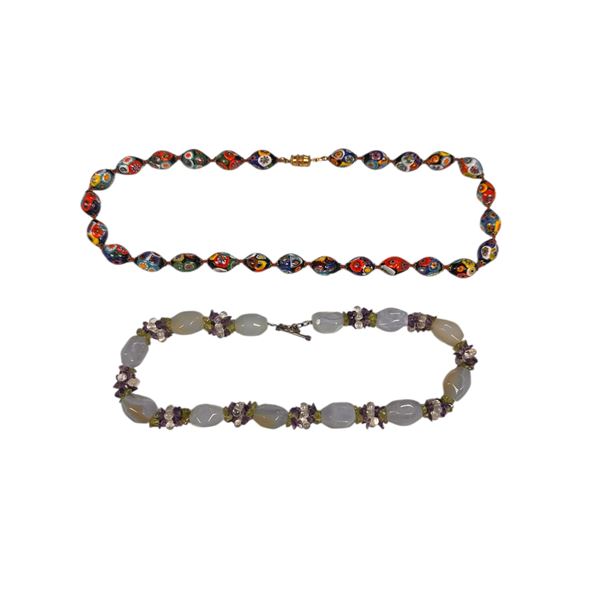 Lot of 2 Beaded Necklaces