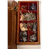 Image 5 : Large Assorted Group of Mens Jewelry w/Jewelry Box