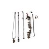 Image 2 : Group of Assorted Silver Necklaces, Bracelet & Ring 62.8 Grams