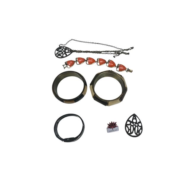 Assorted Lot of Bracelet, Pins & Watch
