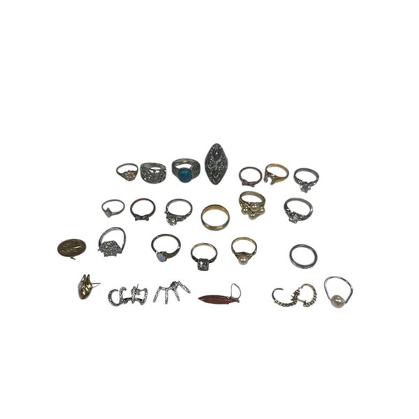 Group of Assorted Rings & Earrings