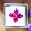 Image 1 : One parcel of collector's stones with the following: Natural Pigeon Blood Burmese Ruby Shape, faceti