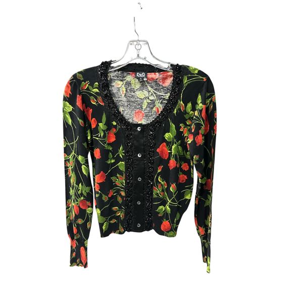 D&G Floral Blouse Top Size L