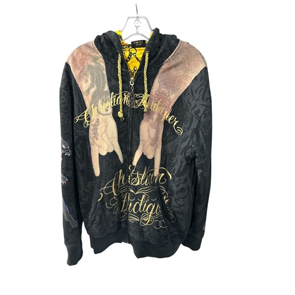 Christian Audigier Hoodie Size L