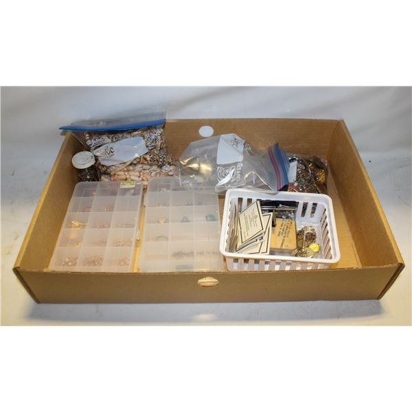 LOT OF VARIOUS JEWLERY MAKING PIECES AND COSTUME