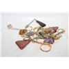 Image 1 : LOT OF ASSORTED STONEWARE JEWLRY AND KEYCHAINS