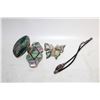 Image 1 : 4PC LOT OF ABALONE JEWLERY