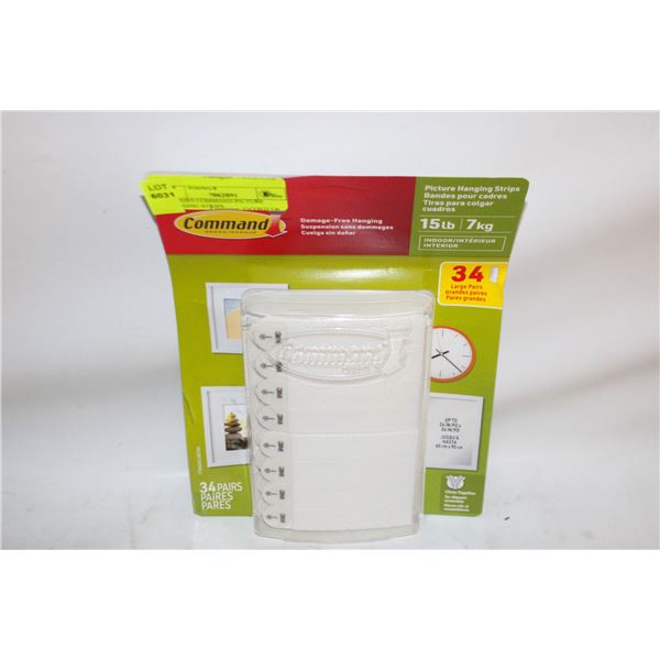 18 PAIRS COMMAND PICTURE HANGING STRIPS