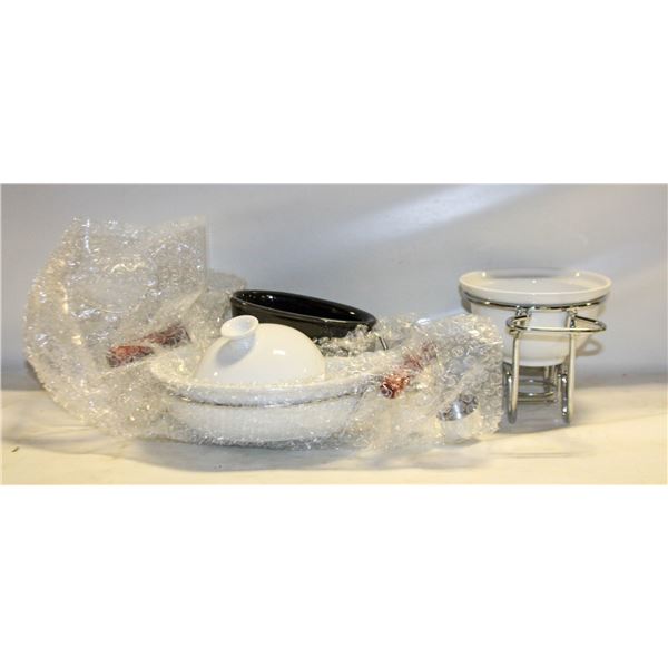 NEW VINTAGE APPETIZER SERVING DISHES