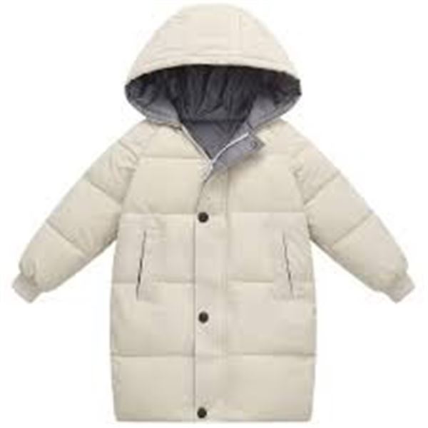NEW AMROPI GIRLS WINTER PUFFER JACKET BEIGE