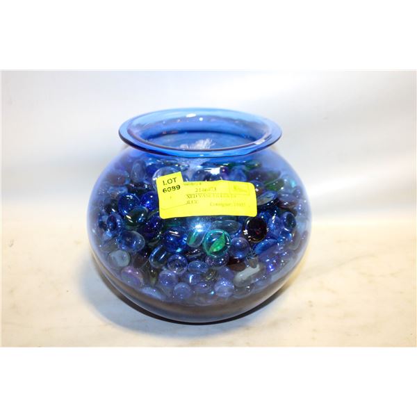 6 LBS+ MIXED VASE FILLER IN COBALT BLUE