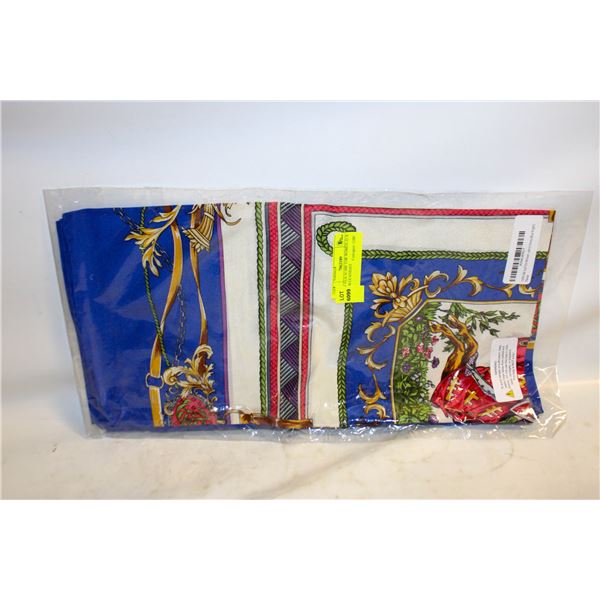 NEW SILK SCARF FOR WOMEN 35 X 35" BLUE KNIGHT