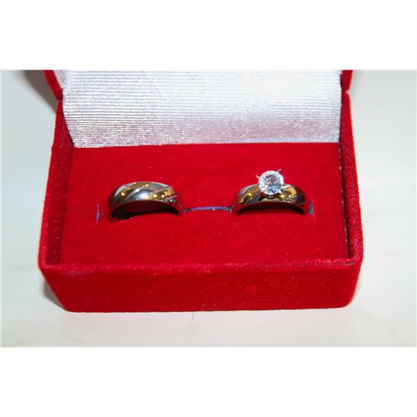 NEW 2PCS/SET RING SET SZ8