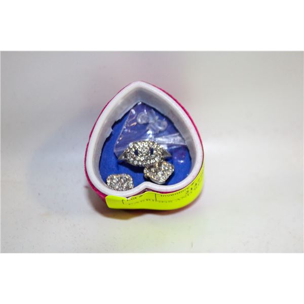 EARRINGS AND RING SET SZ7