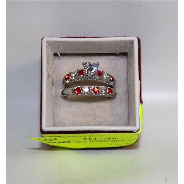 NEW 2PCS/SET RING SET SZ8