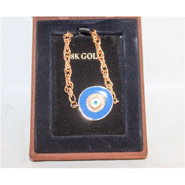 NEW TURKISH NAZAR GLASS EVIL EYED LUCKY BRACELET