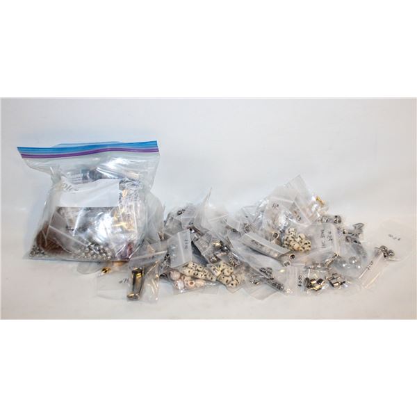 FLAT OF JEWELERY MAKING SUPPLIES STAINLESS STEEL