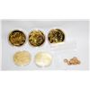 Image 1 : LOT OF GOLD PLATED COLLECTORS MEDALLIONS