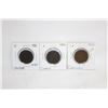 Image 1 : LOT OF 3 1888 LARGE CANADA ONE CENT COINS