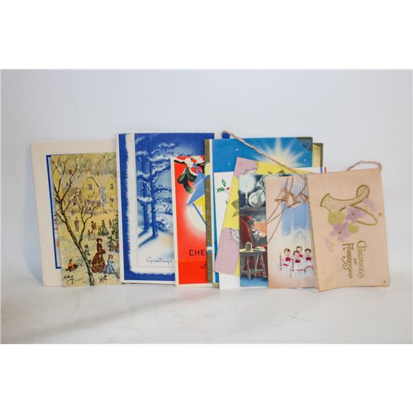 LOT OF OLD VINTAGE CHRISTMAS CARDS