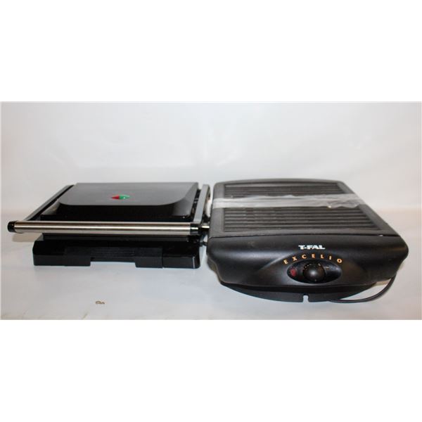 T-FAL ELECTRIC GRILL + HAMILTON BEACH PANINI PRESS