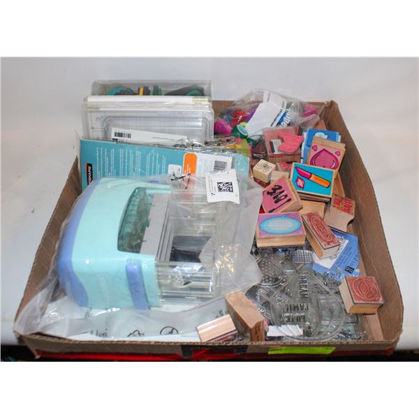 LOT OF STAMPS AND CRAFTING SUPPLIES