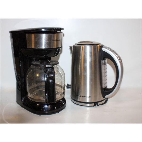 FLAT OF ASSORTED COFFEE POT AND KETTLE