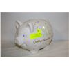 Image 1 : XLARGE CERAMIC PIGGY BANK COLLEGE FUND FOR TWINS