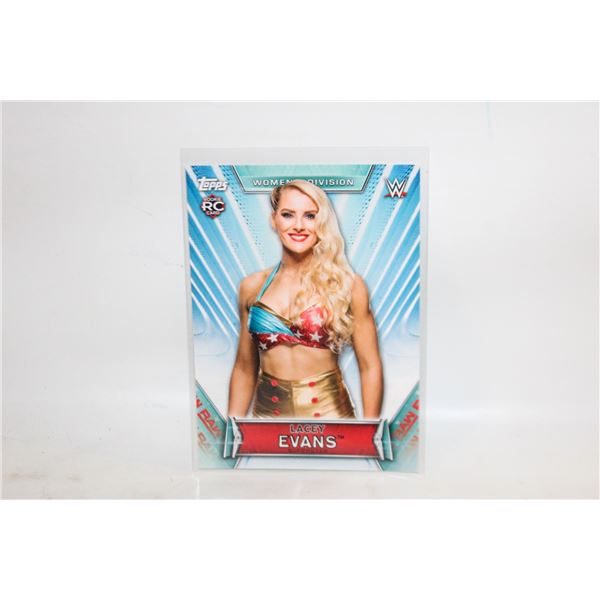 LACEY EVANS ROOKIE CARD 6 TOPPS WWE RAW CARD