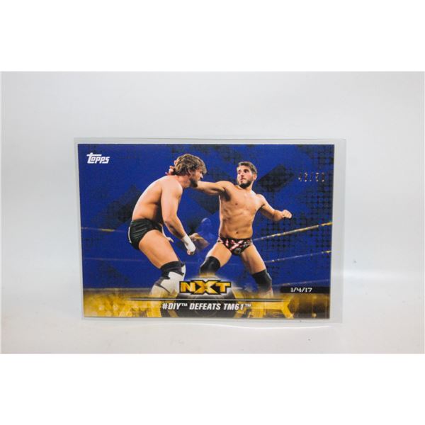 NUMBERED 46/50 #DIY TM 23 TOPPS NXT WWE