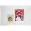 Image 1 : JOHN ELWAY MEDALLION & CARD BRONCOS