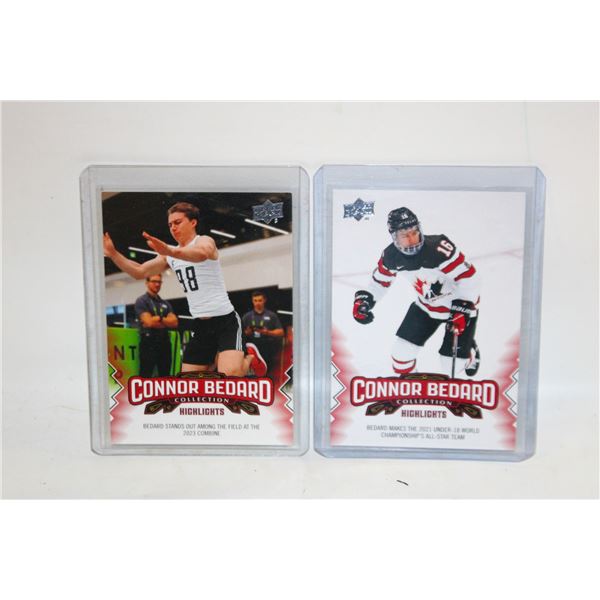 CONNOR BEDARD ROOKIE CARD CHICAGO BLACKHAWKS