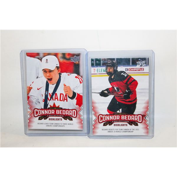 CONNOR BEDARD ROOKIE CARD CHICAGO BLACKHAWKS