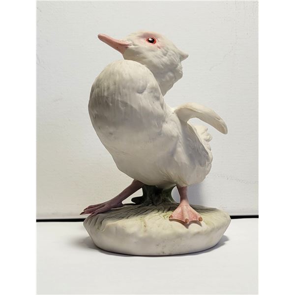 28) PORCELAIN DUCKLING BY CYBIS, STANDS