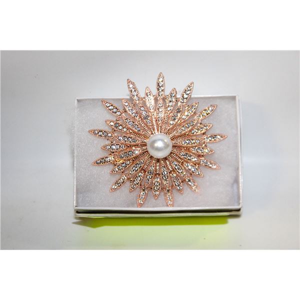 NEW FLOWER BROOCH DOUBLE LAYERED