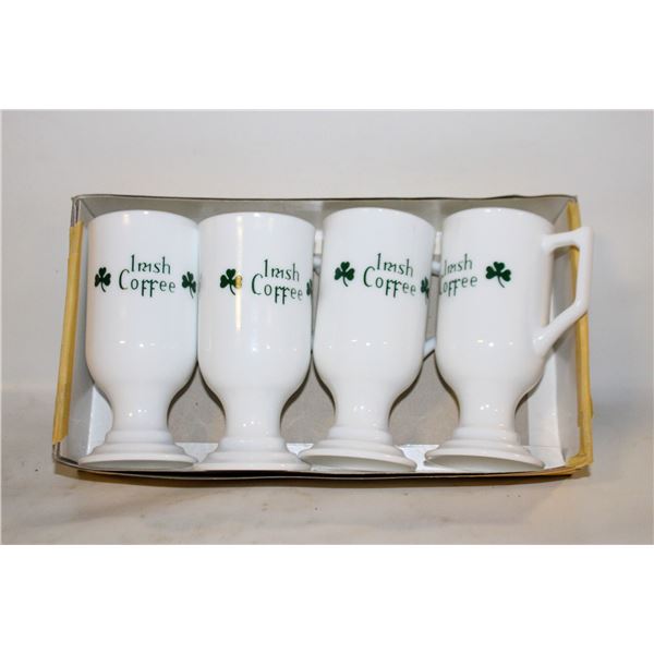 4 IRISH COFFEE MUGS