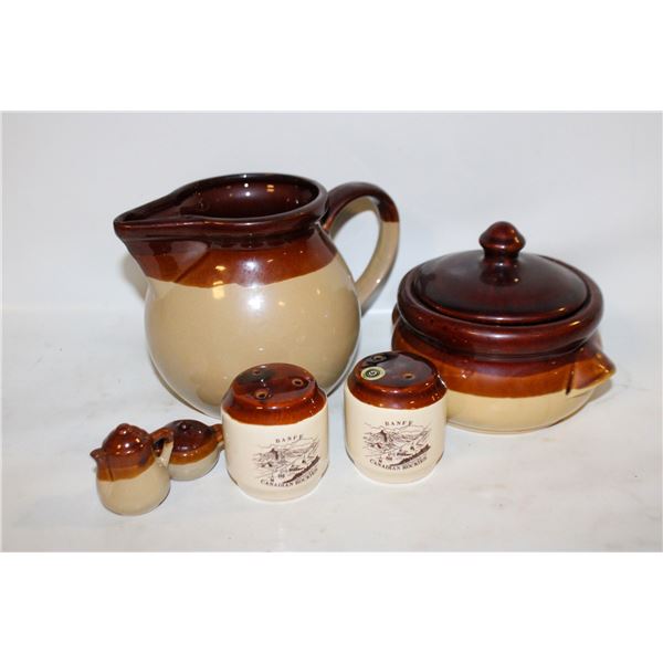 7 PCS STONEWARE