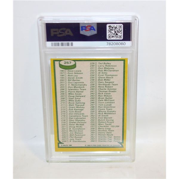 1980 O-PEE-CHI #257 CHECKLIST 133-264 PSA EX-MT 6