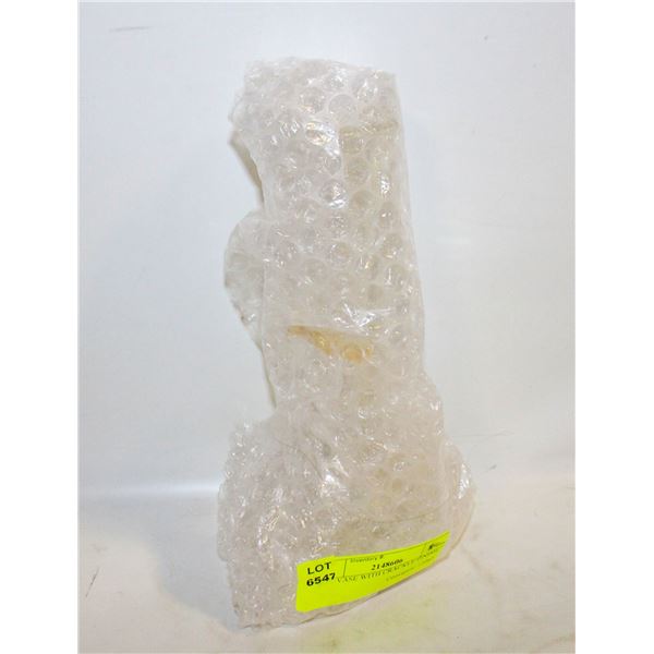 BUD VASE WITH CRACKLE FINISH