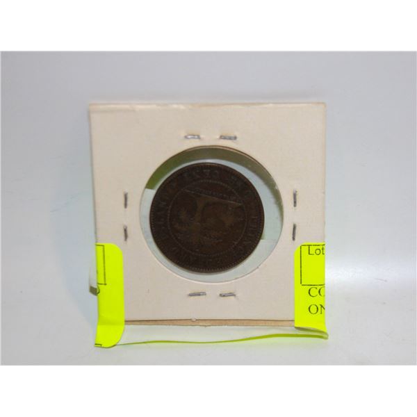 COIN 1871 PRINCE EDWARD ISLAND ONE CENT