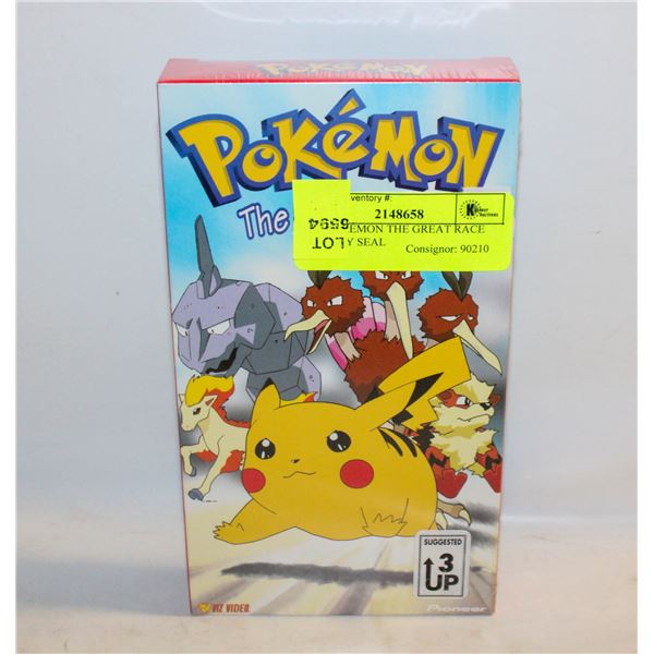 VHS POKÉMON THE GREAT RACE FACTORY SEAL