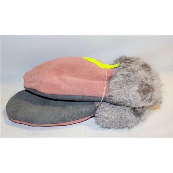 FUR LINED MITTS