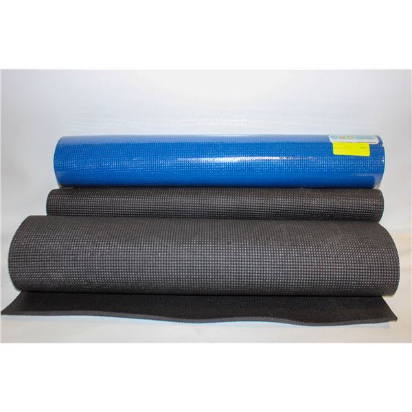 THREE YOGA MATTS
