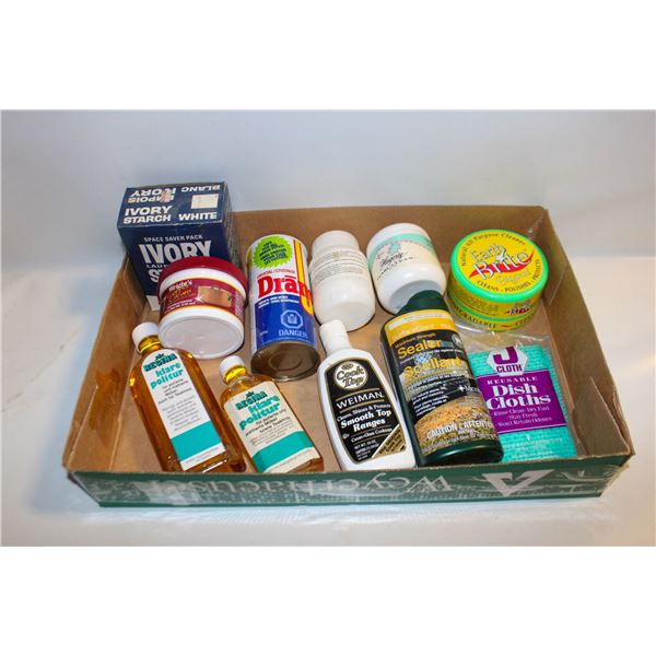 ASSORTED CLEANING SUPPLIES - ESTATE